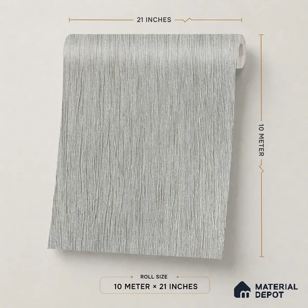 Z1011-8 | 10 Meter x 21 Inch PVC Texture Look Wallpaper - 57 Sq. Ft. | Minimum 15% wastage during installation