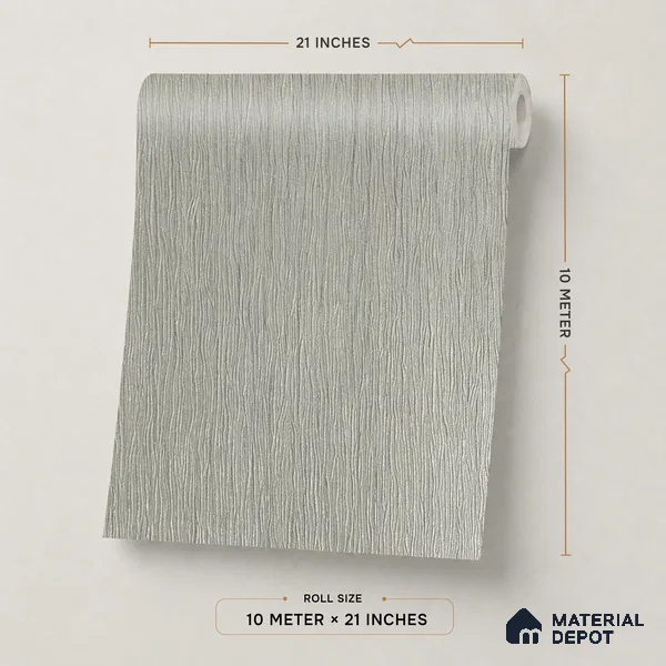 Z1011-2 | 10 Meter x 21 Inch PVC Texture Look Wallpaper - 57 Sq. Ft. | Minimum 15% wastage during installation