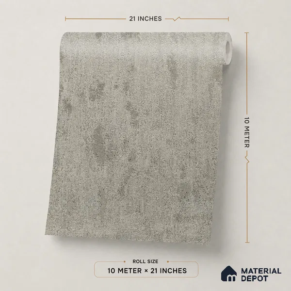 Z1009-7 | 10 Meter x 21 Inch PVC Texture Look Wallpaper - 57 Sq. Ft. | Minimum 15% wastage during installation