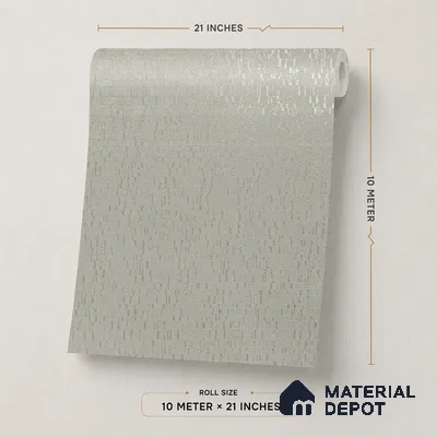 Z1001-1 | Grey Dashed Sheen PVC Textured Wallpaper - 10 Meter x 21 Inch, 57 Sq. Ft. (Min. 15% Wastage)