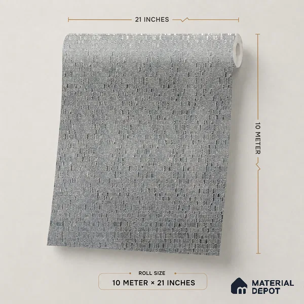 Z1001-8 | 10 Meter x 21 Inch PVC Texture Look Wallpaper - 57 Sq. Ft. | Minimum 15% wastage during installation