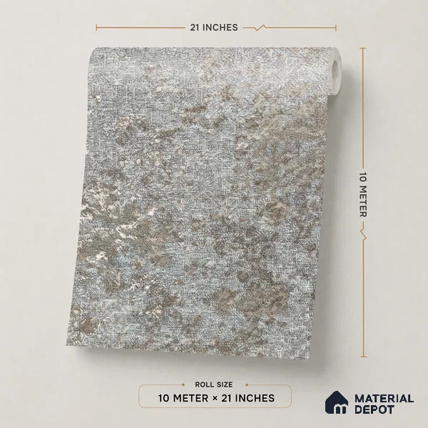 Z1007-5 | 10 Meter x 21 Inch PVC Texture Look Wallpaper - 57 Sq. Ft. | Minimum 15% wastage during installation