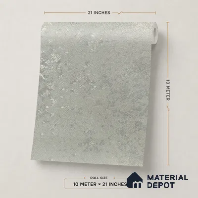 Z1007-3 | Grey Foil Cloud PVC Textured Wallpaper - 10 Meter x 21 Inch, 57 Sq. Ft. (Min. 15% Wastage)