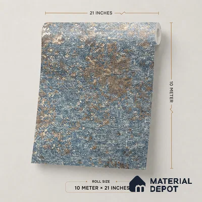 Z1007-4 | 10 Meter x 21 Inch PVC Texture Look Wallpaper - 57 Sq. Ft. | Minimum 15% wastage during installation
