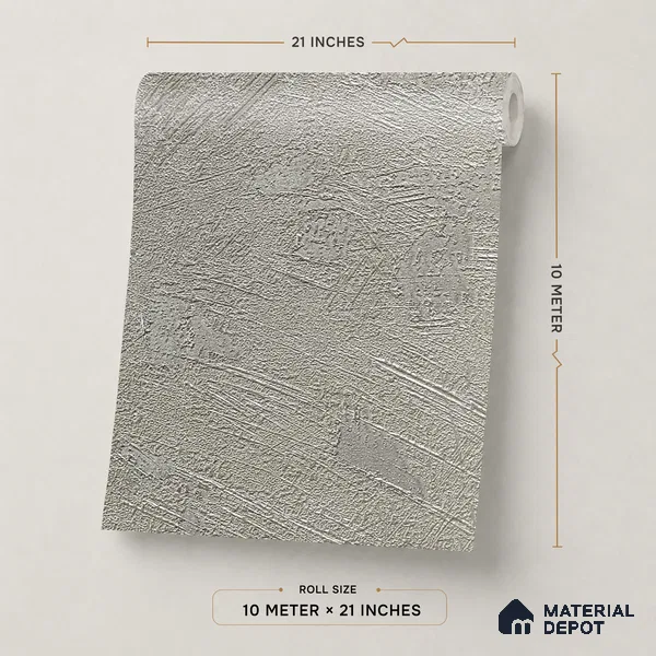 Z1000-10 | 10 Meter x 21 Inch PVC Texture Look Wallpaper - 57 Sq. Ft. | Minimum 15% wastage during installation
