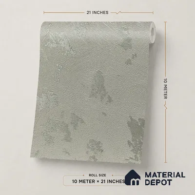 Z1000-2 | Grey Cloudy Plaster PVC Textured Wallpaper - 10 Meter x 21 Inch, 57 Sq. Ft. (Min. 15% Wastage)