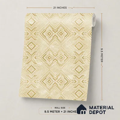 WP1332 | 9.5 Meter x 21 Inches Patterned Look Wallpaper - 55 Sq. Ft.  | Minimum 15% wastage during installation