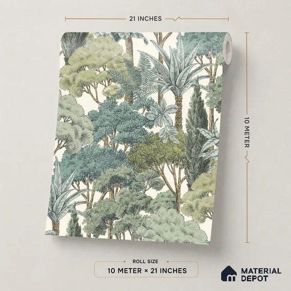 A76302 | 10 Meter x 21 Inches Nature Look Wallpaper - 57.37 Sq. Ft. | Minimum 15% wastage during installation
