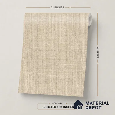 A71005 | 10 Meter x 21 Inches Fabric Look Wallpaper - 57.37 Sq. Ft. | Minimum 10% wastage during installation