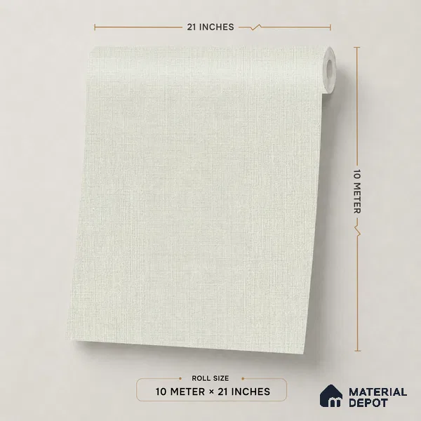 A71003 | 10 Meter x 21 Inches Fabric Look Wallpaper - 57.37 Sq. Ft. | Minimum 10% wastage during installation
