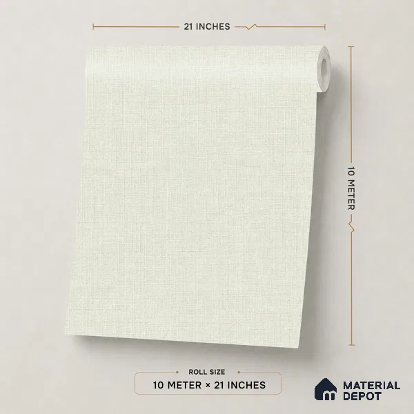 A71002 | 10 Meter x 21 Inches Fabric Look Wallpaper - 57.37 Sq. Ft. | Minimum 10% wastage during installation