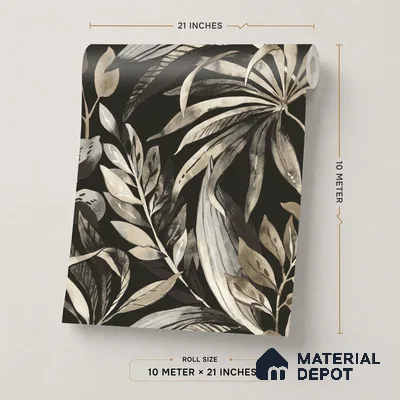 A71203 | 10 Meter x 21 Inches Florals Look Wallpaper - 57.37 Sq. Ft. | Minimum 15% wastage during installation