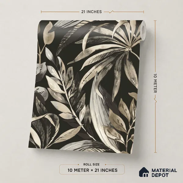 A71203 | 10 Meter x 21 Inches Florals Look Wallpaper - 57.37 Sq. Ft. | Minimum 15% wastage during installation