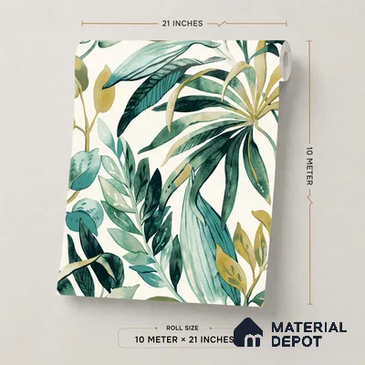 A71201 | 10 Meter x 21 Inches Florals Look Wallpaper - 57.37 Sq. Ft. | Minimum 15% wastage during installation