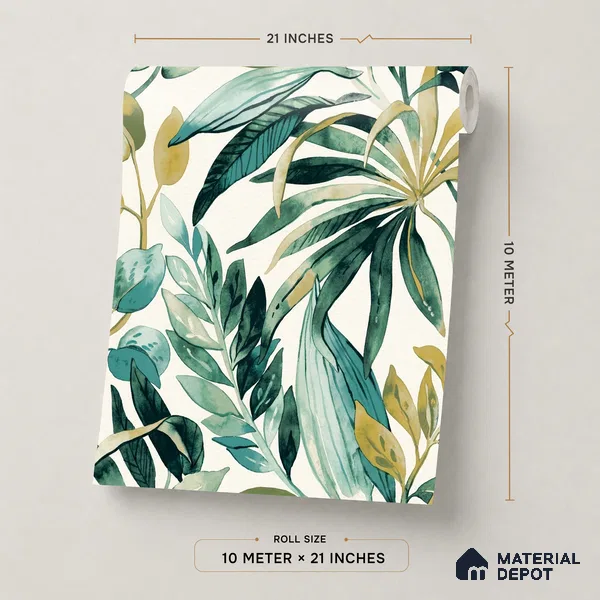 A71201 | 10 Meter x 21 Inches Florals Look Wallpaper - 57.37 Sq. Ft. | Minimum 15% wastage during installation