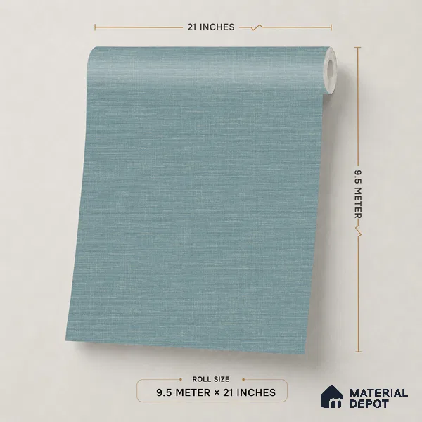 WP1345 | 9.5 Meter x 21 Inches Fabric Look Wallpaper - 55 Sq. Ft.  | Minimum 10% wastage during installation