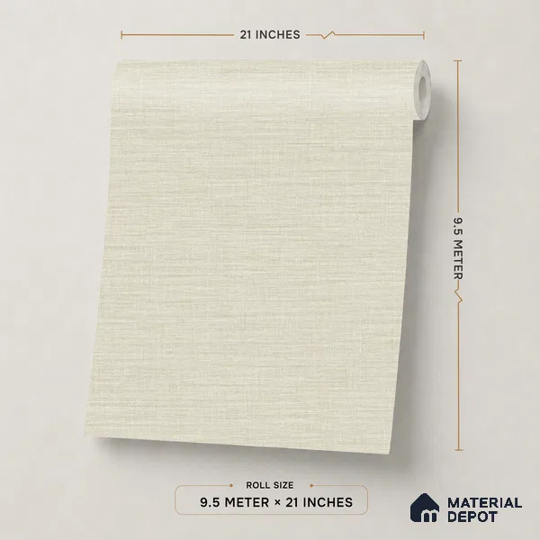 WP1346 | 9.5 Meter x 21 Inches Fabric Look Wallpaper - 55 Sq. Ft. | Minimum 10% wastage during installation