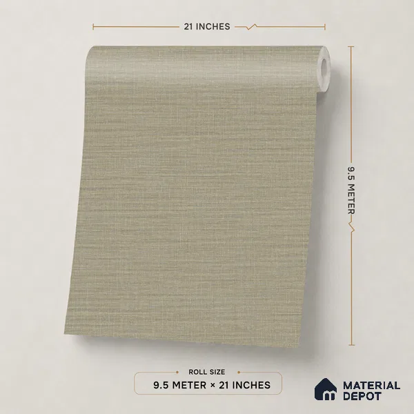 WP1347 | 9.5 Meter x 21 Inches Fabric Look Wallpaper - 55 Sq. Ft. | Minimum 10% wastage during installation