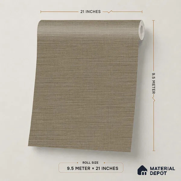 WP1348 | 9.5 Meter x 21 Inches Fabric Look Wallpaper - 55 Sq. Ft. | Minimum 10% wastage during installation