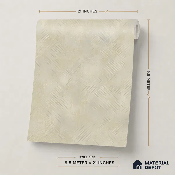 WP1336 | 9.5 Meter x 21 Inches Texture Look Wallpaper - 55 Sq. Ft. | Minimum 15% wastage during installation