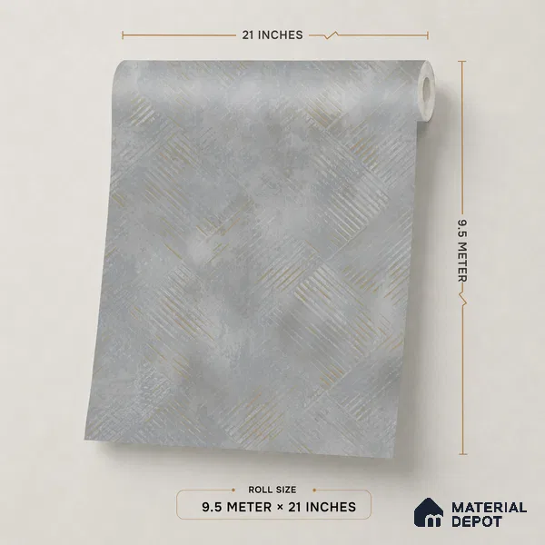 WP1337 | 9.5 Meter x 21 Inches Texture Look Wallpaper - 55 Sq. Ft. | Minimum 15% wastage during installation