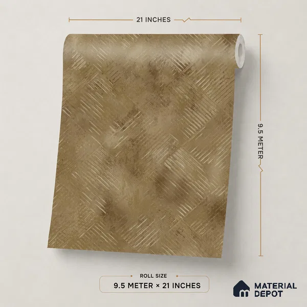 WP1338 | 9.5 Meter x 21 Inches Texture Look Wallpaper - 55 Sq. Ft. | Minimum 15% wastage during installation