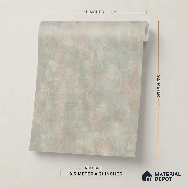 WP1320 | Grey Mottled Herringbone Textured Wallpaper - 9.5 Meter x 21 Inches, 55 Sq. Ft. (Min. 15% Wastage)