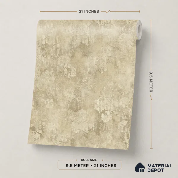 WP1359 | 9.5 Meter x 21 Inches Patterned Look Wallpaper - 55 Sq. Ft. | Minimum 15% wastage during installation