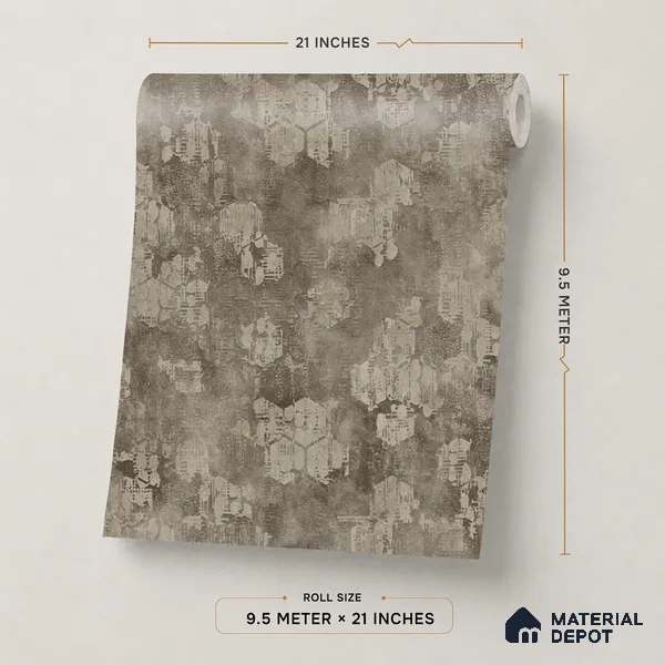WP1361 | 9.5 Meter x 21 Inches Patterned Look Wallpaper - 55 Sq. Ft. | Minimum 15% wastage during installation