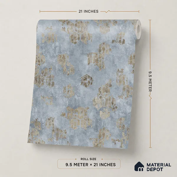 WP1357 | 9.5 Meter x 21 Inches Patterned Look Wallpaper - 55 Sq. Ft. | Minimum 15% wastage during installation