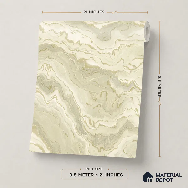 WP1308 | 9.5 Meter x 21 Inches Patterned Look Wallpaper - 55 Sq. Ft.  | Minimum 15% wastage during installation