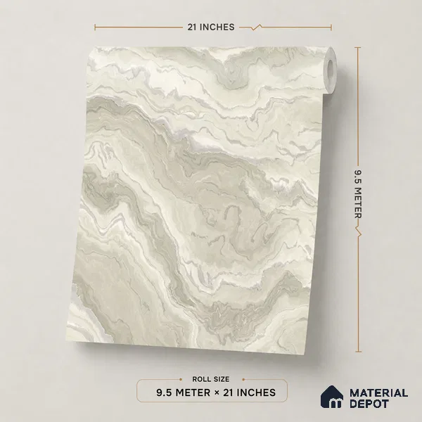 WP1309 | 9.5 Meter x 21 Inches Patterned Look Wallpaper - 55 Sq. Ft. | Minimum 15% wastage during installation