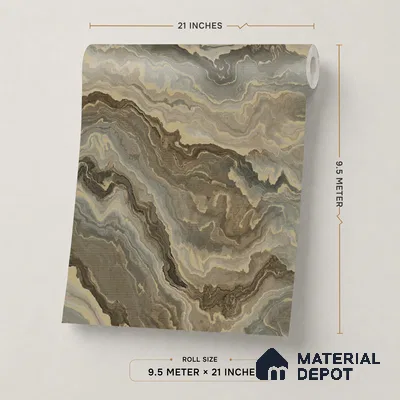 WP1310 | 9.5 Meter x 21 Inches Patterned Look Wallpaper - 55 Sq. Ft.  | Minimum 15% wastage during installation