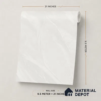 WP1303 | 9.5 Meter x 21 Inches Marble Look Wallpaper - 55 Sq. Ft.  | Minimum 10% wastage during installation