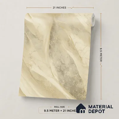 WP1304 | 9.5 Meter x 21 Inches Marble Look Wallpaper - 55 Sq. Ft.  | Minimum 10% wastage during installation