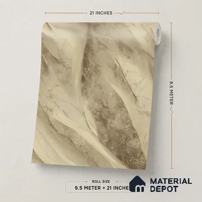 WP1305 | 9.5 Meter x 21 Inches Marble Look Wallpaper - 55 Sq. Ft.  | Minimum 10% wastage during installation