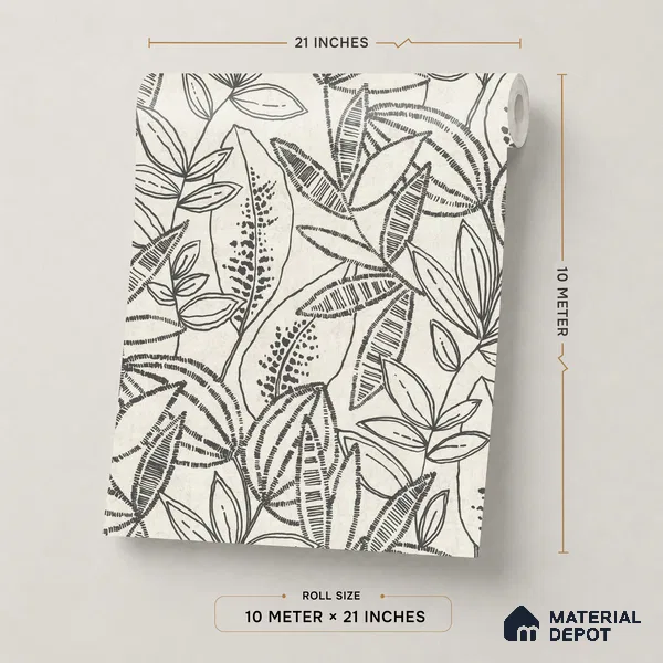 A71802 | 10 Meter x 21 Inches Nature Look Wallpaper - 57.37 Sq. Ft. | Minimum 15% wastage during installation
