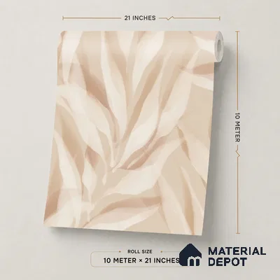 A76103 | 10 Meter x 21 Inches Florals Look Wallpaper - 57.37 Sq. Ft. | Minimum 15% wastage during installation
