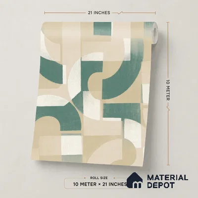 A76001 | 10 Meter x 21 Inches Abstract Look Wallpaper - 57.37 Sq. Ft. | Minimum 15% wastage during installation