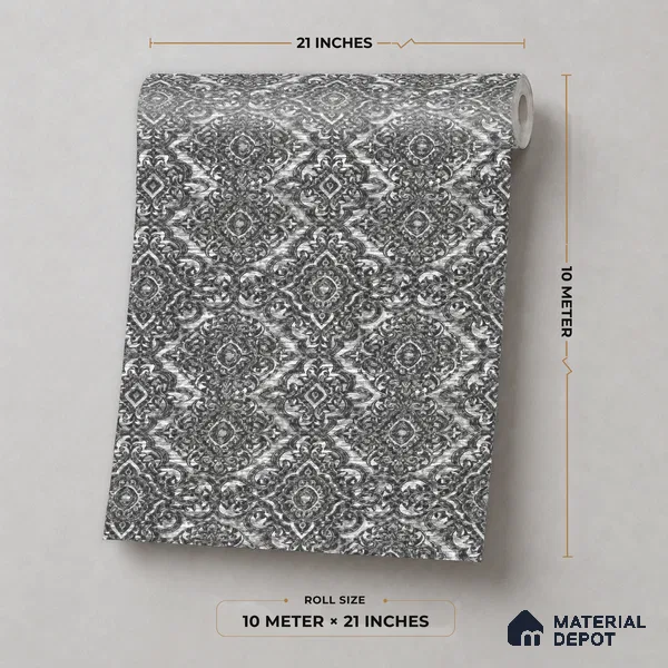 RD24-146 | 10 Meter x 21 Inch Patterned Look Wallpaper - 57 Sq. Ft.