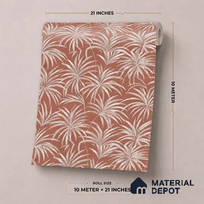 RD24-166 | 10 Meter x 21 Inch  Florals Look Wallpaper - 57 Sq. Ft.