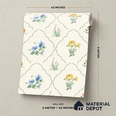 81402-1 | 5 Meter x 42 Inch  Patterned Look Wallpaper - 57 Sq. Ft.