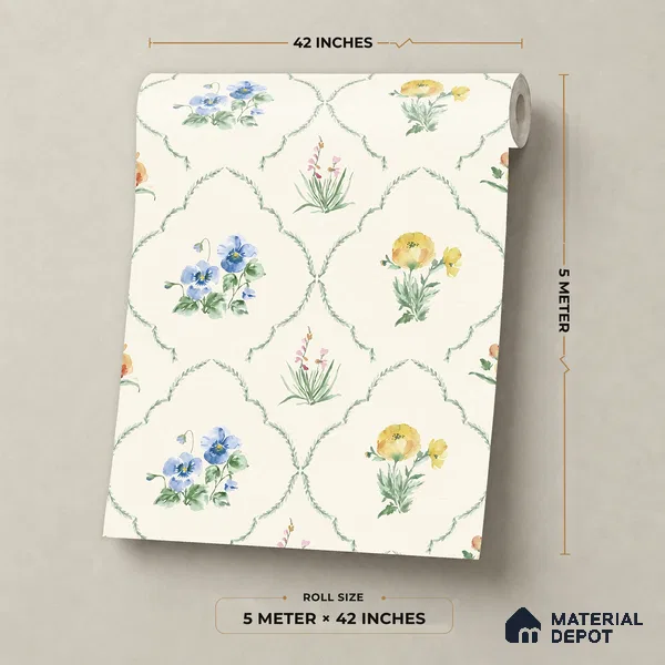 81402-1 | 5 Meter x 42 Inch Patterned Look Wallpaper - 57 Sq. Ft.