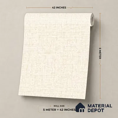 81401-2 | 5 Meter x 42 Inch  Fabric Look Wallpaper - 57 Sq. Ft.