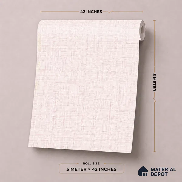 81401-3 | 5 Meter x 42 Inch  Fabric Look Wallpaper - 57 Sq. Ft.
