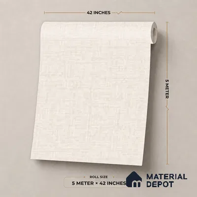 81401-4 | 5 Meter x 42 Inch  Fabric Look Wallpaper - 57 Sq. Ft.