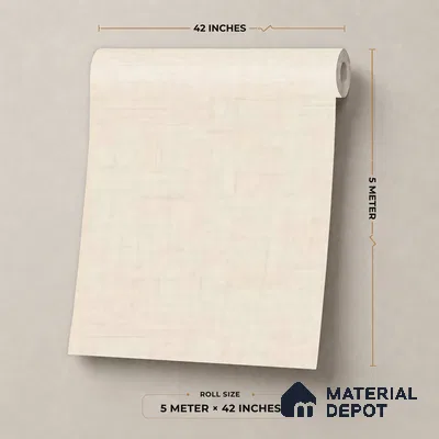 81401-5 | 5 Meter x 42 Inch  Fabric Look Wallpaper - 57 Sq. Ft.