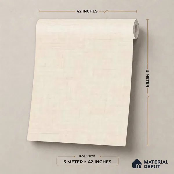 81401-5 | 5 Meter x 42 Inch Fabric Look Wallpaper - 57 Sq. Ft.
