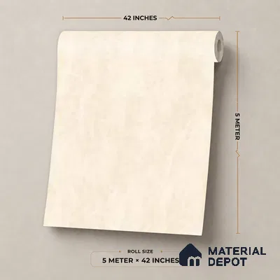 81400-2 | Cream Cloud Marble Texture Patterned Wallpaper - 5 Meter x 42 Inch, 57 Sq. Ft.