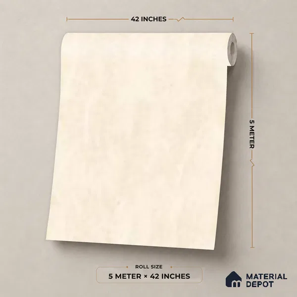 81400-2 | Cream Cloud Marble Texture Patterned Wallpaper - 5 Meter x 42 Inch, 57 Sq. Ft.